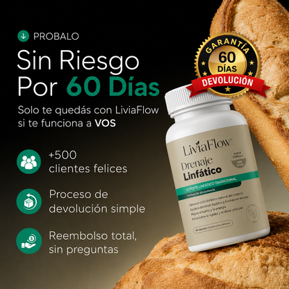 Fórmula de Máxima Concentración — Cápsulas de Drenaje Linfático by LiviaFlow™